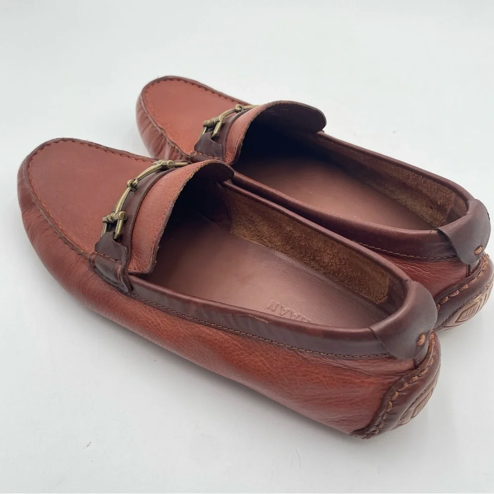 Mens Cole Haan Leather Driving Loafer Brown 8.5 Classic Casual Preppy Bit